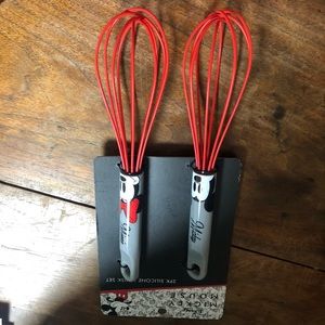Pair of Mickey and Minnie whisks
